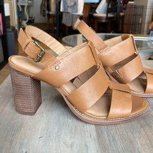 Madewell Brown Leather Heeled Sandals